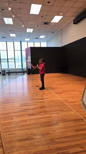 student hosting MLK performance